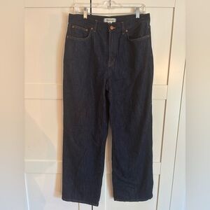 Madewell The Perfect Vintage Wide Leg Jeans Size 29 Dark Wash Cotton Cashmere